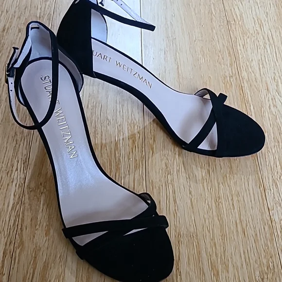 Stuart Weitzman Suede Ankle-Strap Sandals *size 10.5* - Picture 2 of 6